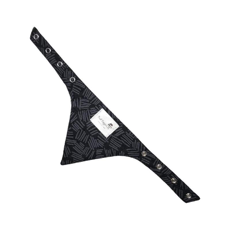 Black Lines Dog Bandana - Image 2