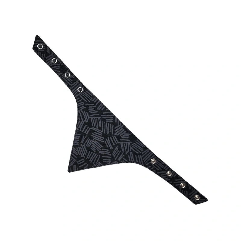 Black Lines Dog Bandana