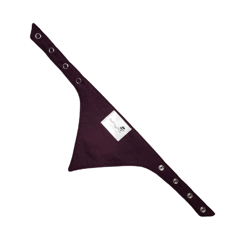 Burgundy Dog Bandana - Image 2