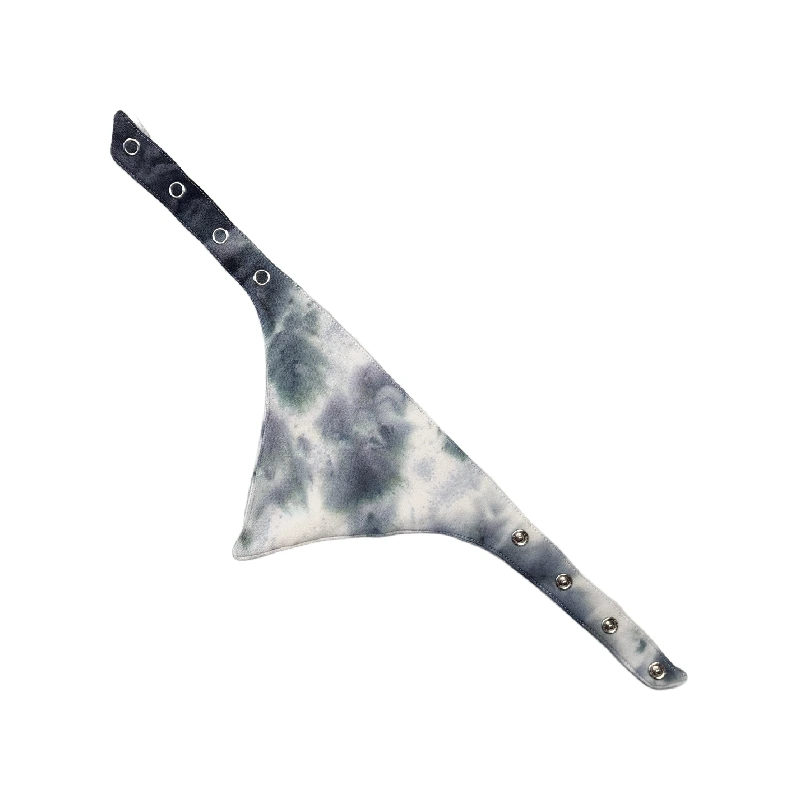 Gray Tie Dye Dog Bandana