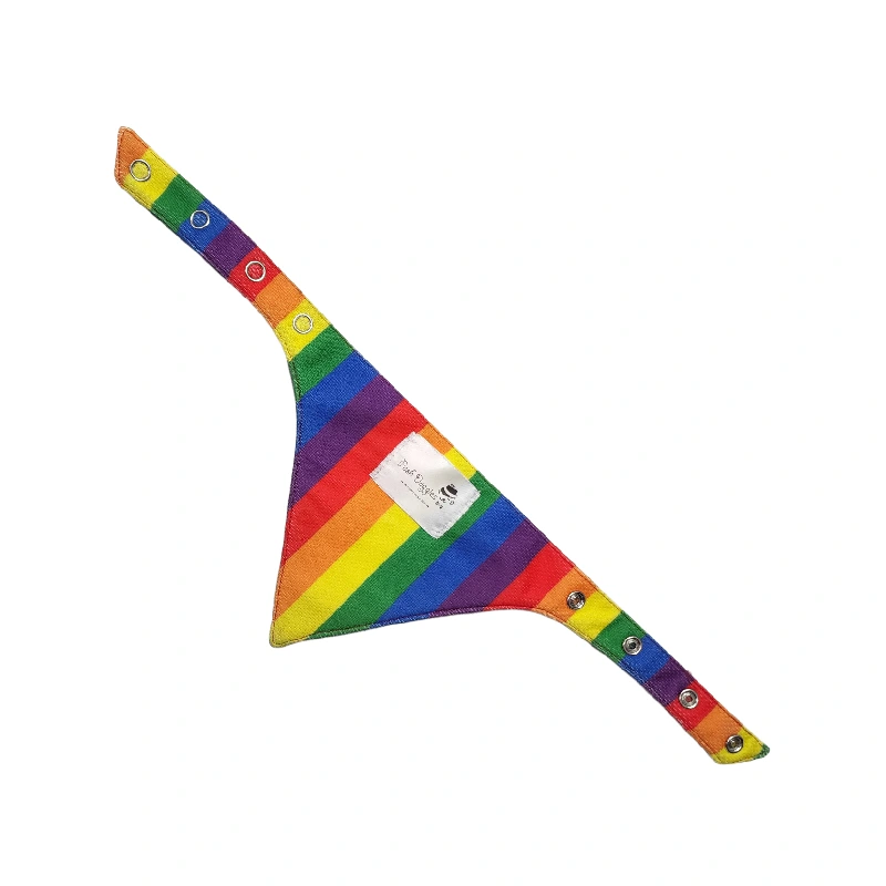 Pride Rainbow Dog Bandana - Image 2