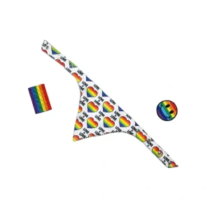Pride Rainbow Heart Dog Bandana