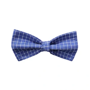 Blue Squares Bow for Pets