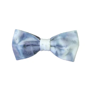 Gray Tie Dye Bow for Pets