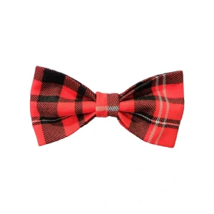 Red Plaid Bow for Pets